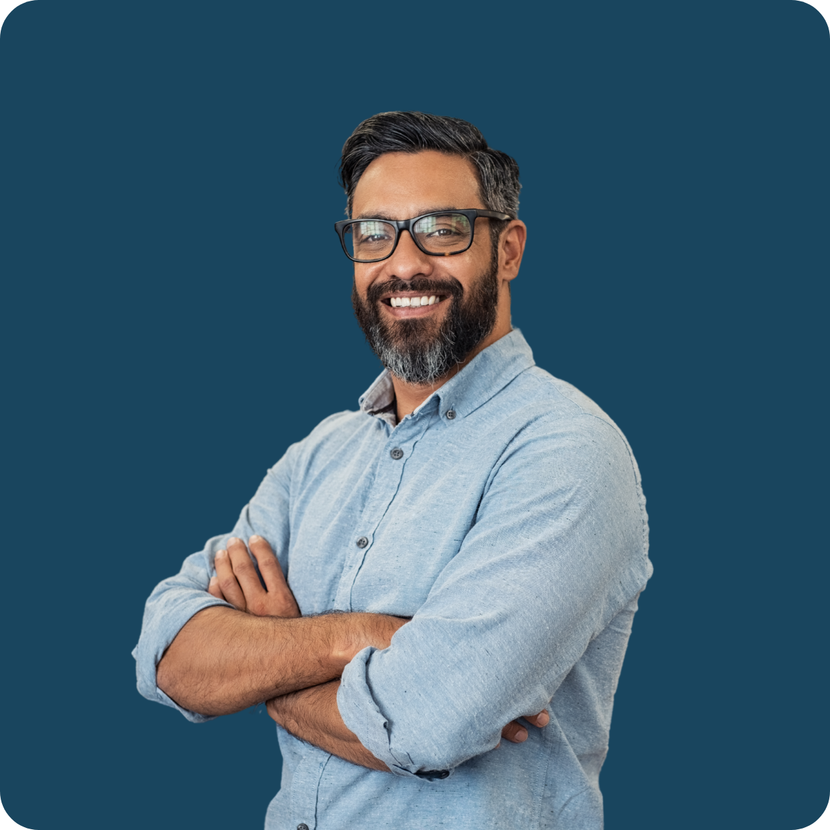 Man smiling