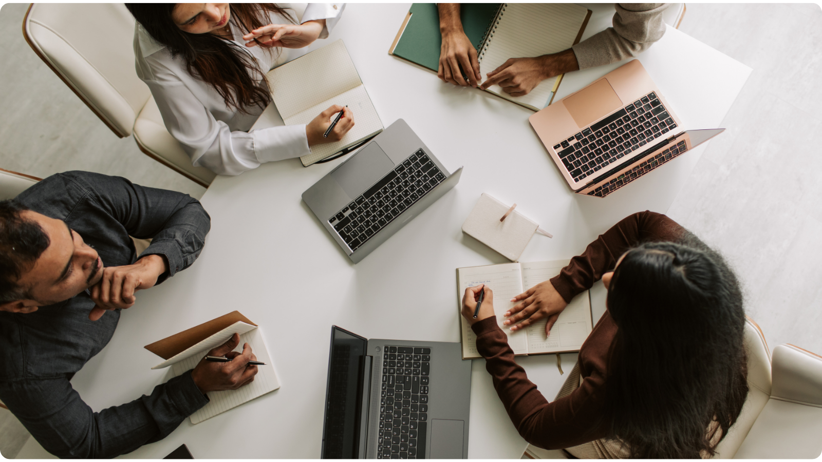 People working together at an office